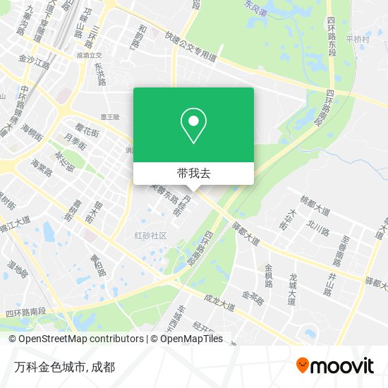 万科金色城市地图