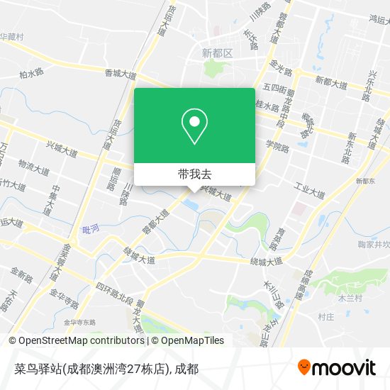 菜鸟驿站(成都澳洲湾27栋店)地图