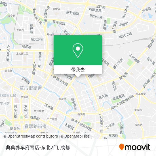 典典养车府青店-东北2门地图