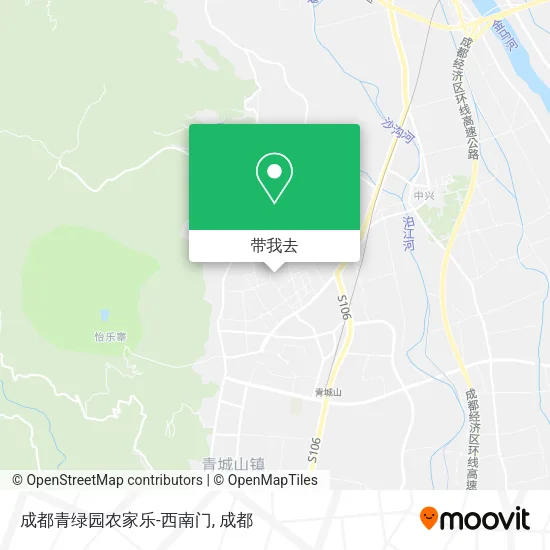 成都青绿园农家乐-西南门地图
