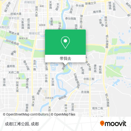 成都江滩公园地图