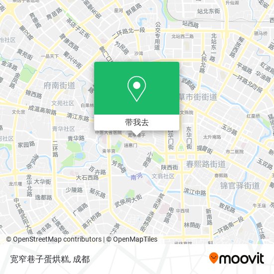 宽窄巷子蛋烘糕地图