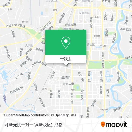 朴新无忧一对一(高新校区)地图