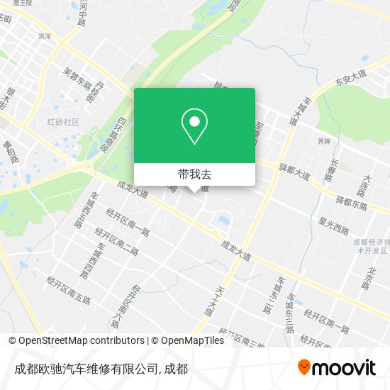 成都欧驰汽车维修有限公司地图
