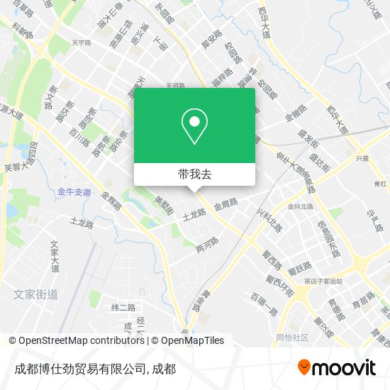 成都博仕劲贸易有限公司地图