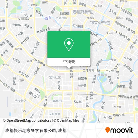 成都快乐老家餐饮有限公司地图