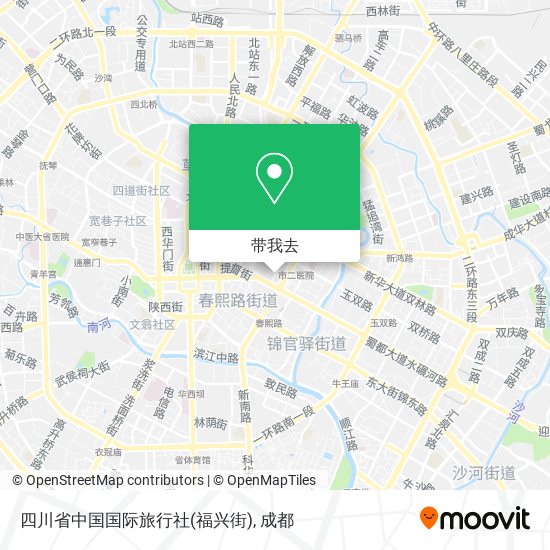 四川省中国国际旅行社(福兴街)地图
