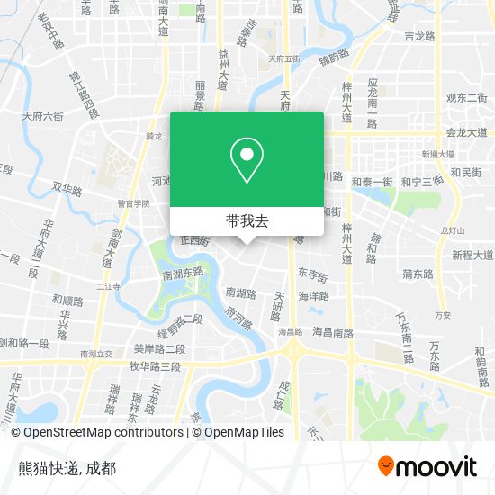 熊猫快递地图
