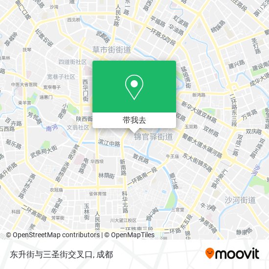 东升街与三圣街交叉口地图