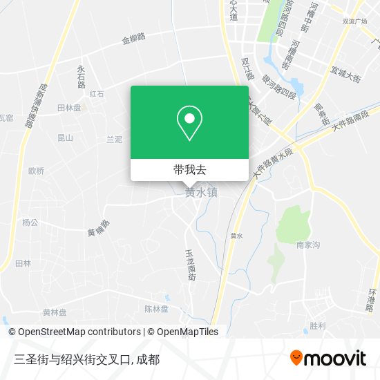 三圣街与绍兴街交叉口地图