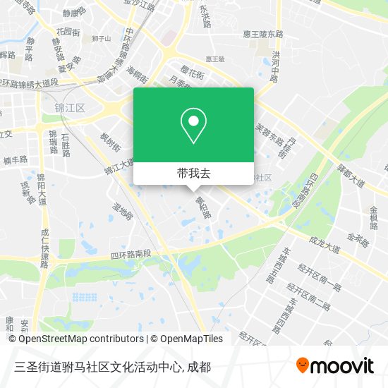 三圣街道驸马社区文化活动中心地图