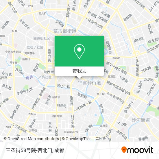 三圣街58号院-西北门地图