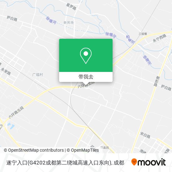 遂宁入口(G4202成都第二绕城高速入口东向)地图