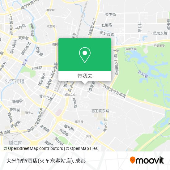 大米智能酒店(火车东客站店)地图
