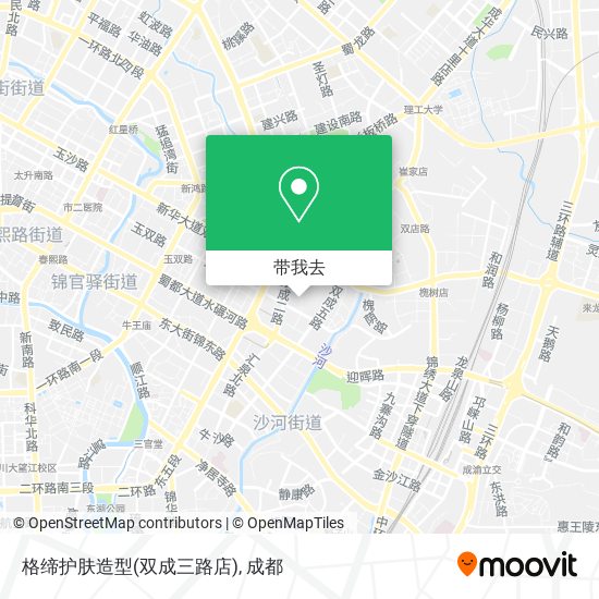 格缔护肤造型(双成三路店)地图