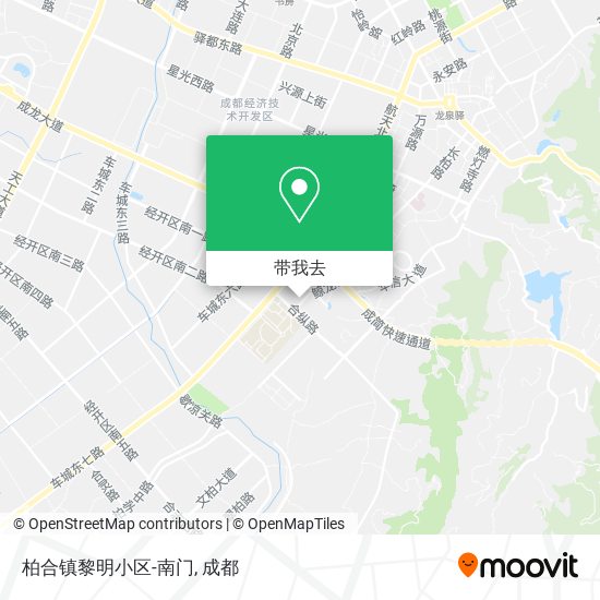 柏合镇黎明小区-南门地图