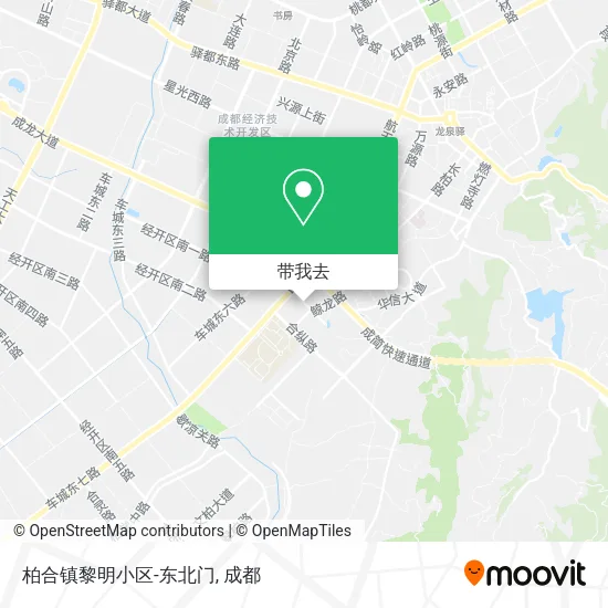 柏合镇黎明小区-东北门地图