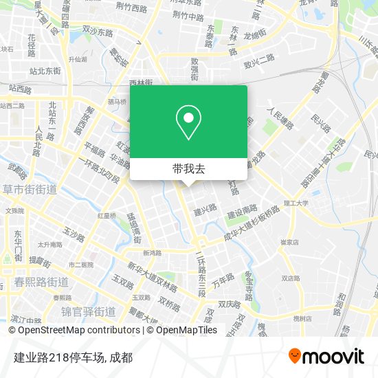 建业路218停车场地图