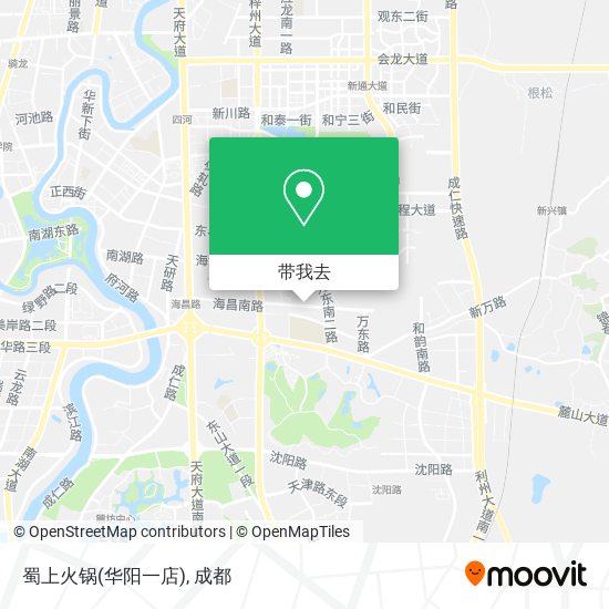 蜀上火锅(华阳一店)地图