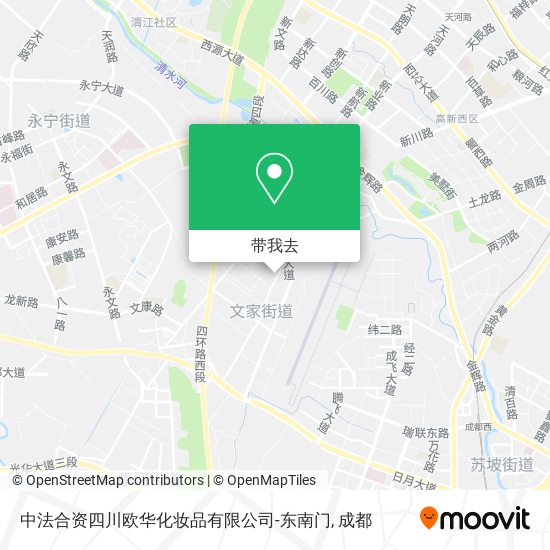 中法合资四川欧华化妆品有限公司-东南门地图