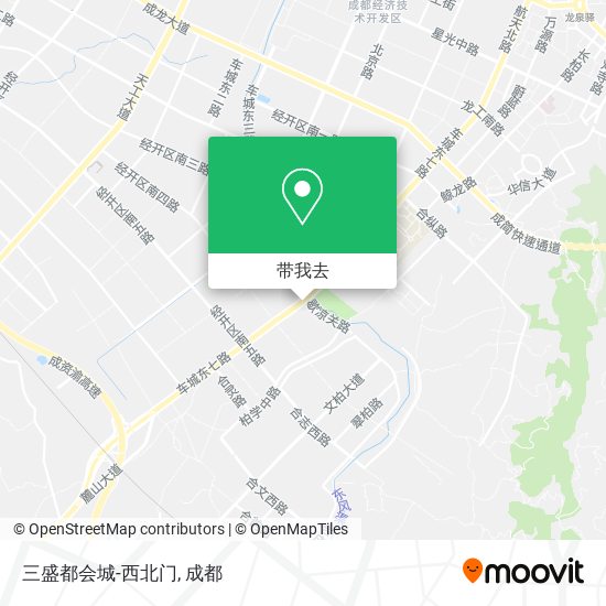 三盛都会城-西北门地图