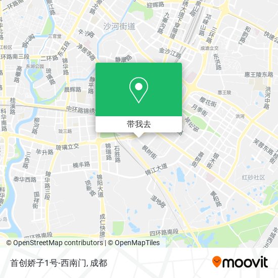 首创娇子1号-西南门地图