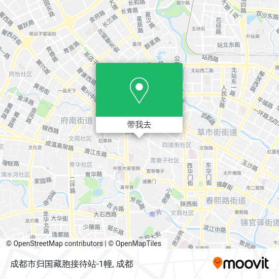 成都市归国藏胞接待站-1幢地图
