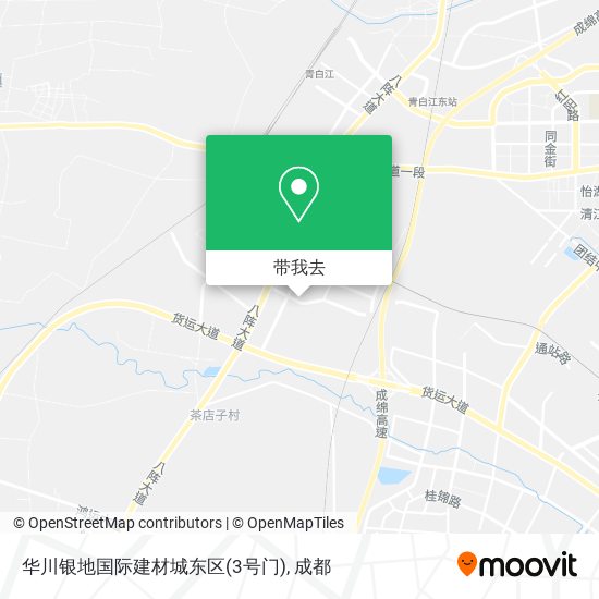 华川银地国际建材城东区(3号门)地图