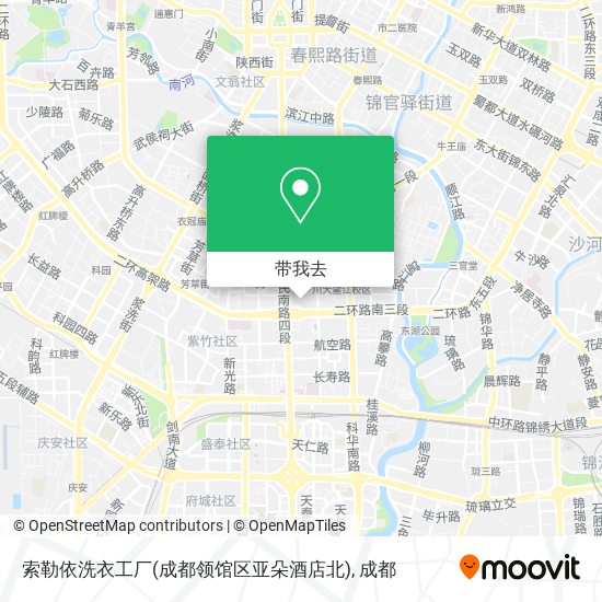 索勒依洗衣工厂(成都领馆区亚朵酒店北)地图