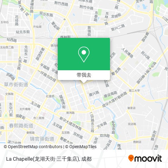 La Chapelle(龙湖天街·三千集店)地图