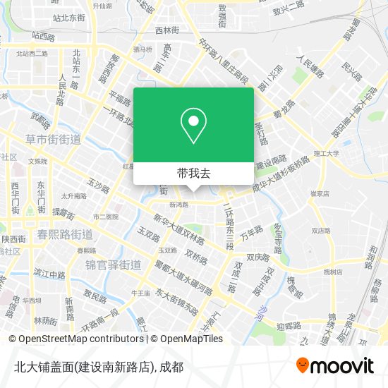 北大铺盖面(建设南新路店)地图