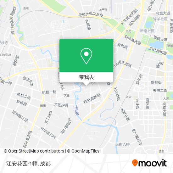 江安花园-1幢地图