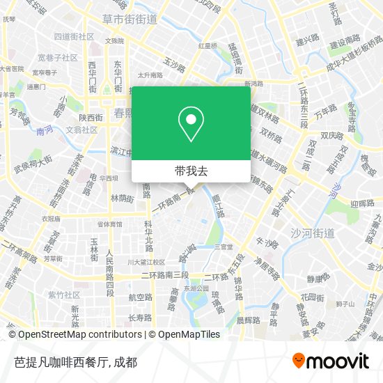 芭提凡咖啡西餐厅地图