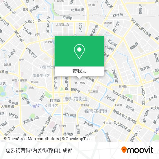 忠烈祠西街/内姜街(路口)地图