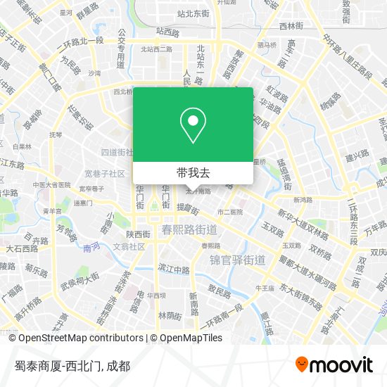 蜀泰商厦-西北门地图