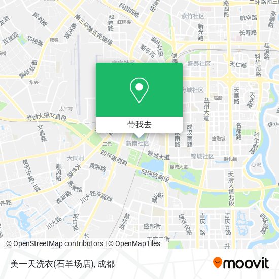 美一天洗衣(石羊场店)地图