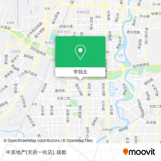 中原地产(天府一街店)地图