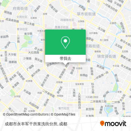 成都市永丰军干所浆洗街分所地图