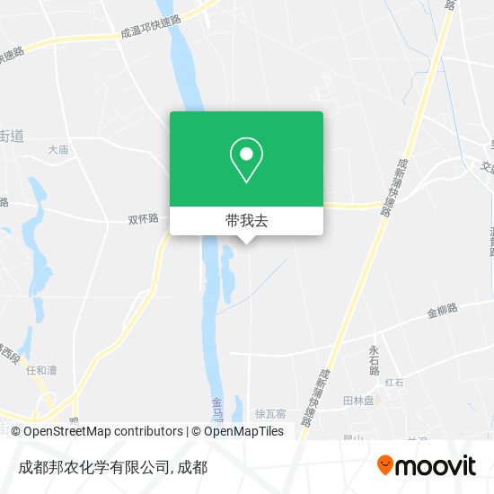 成都邦农化学有限公司地图