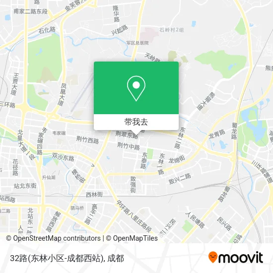 32路(东林小区-成都西站)地图