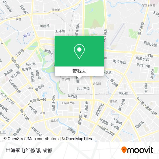 世海家电维修部地图