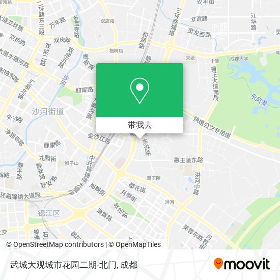武城大观城市花园二期-北门地图