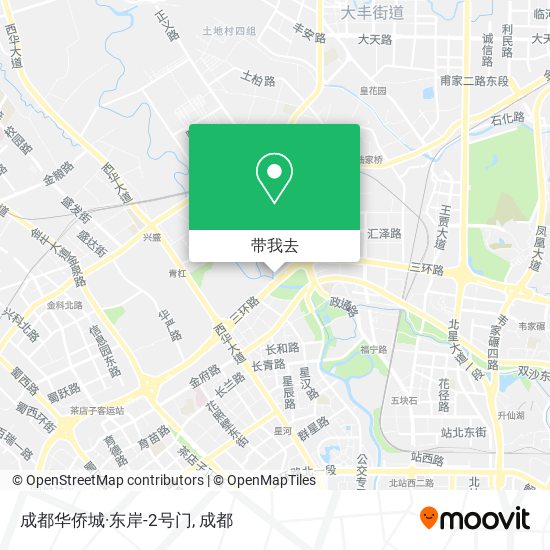 成都华侨城·东岸-2号门地图