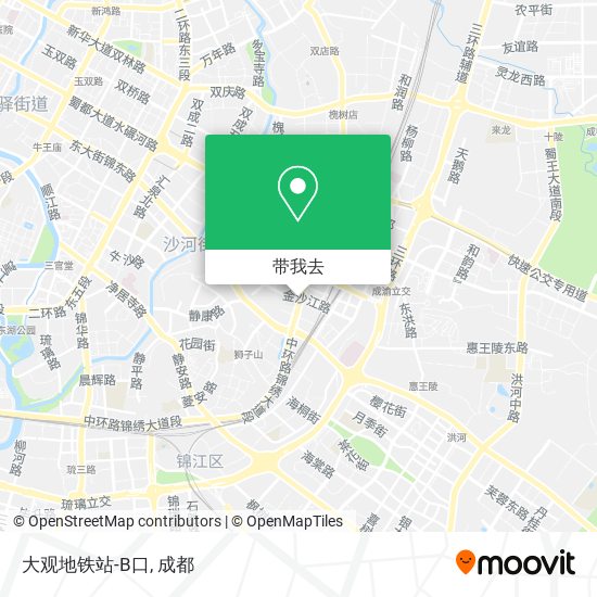 大观地铁站-B口地图