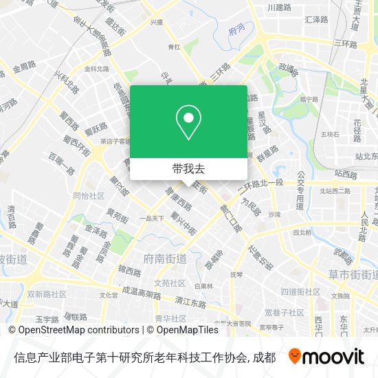 信息产业部电子第十研究所老年科技工作协会地图