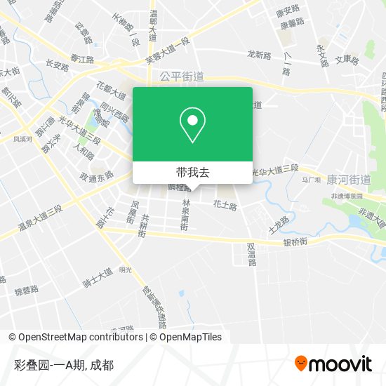彩叠园-一A期地图