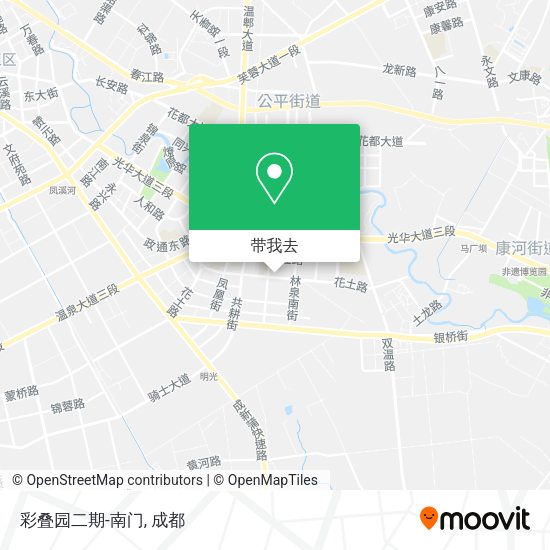 彩叠园二期-南门地图