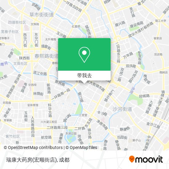 瑞康大药房(宏顺街店)地图