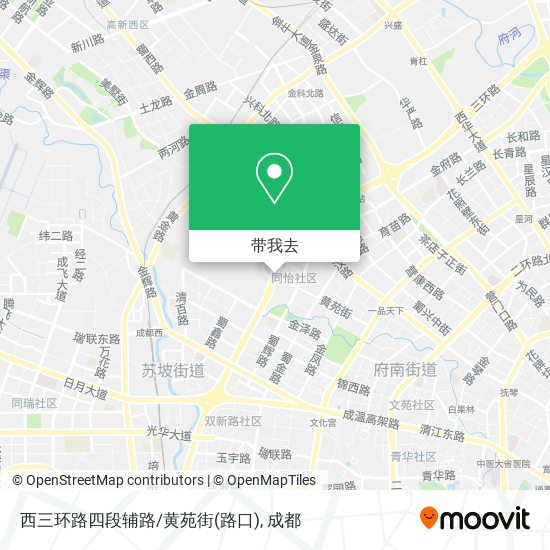 西三环路四段辅路/黄苑街(路口)地图