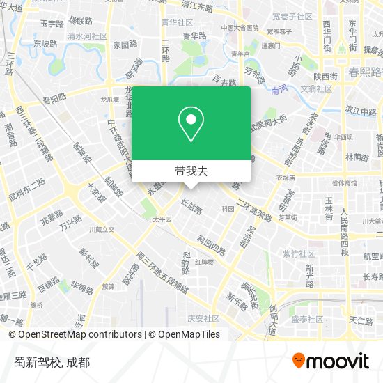 蜀新驾校地图